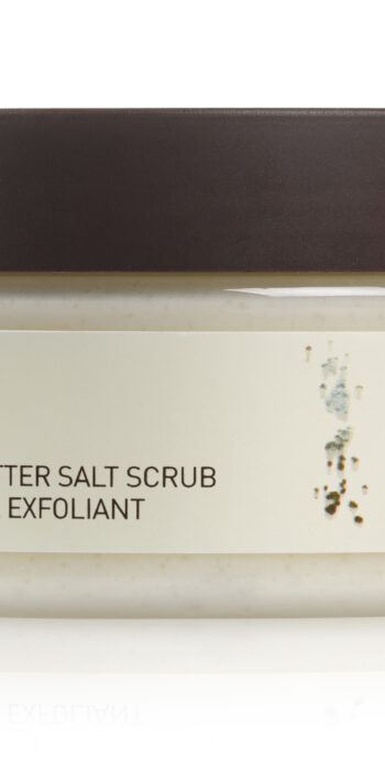 Softening butter salt scrub